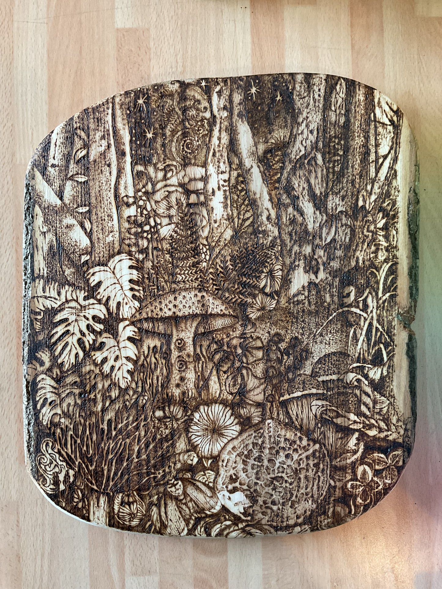 Pyrography pet portrait