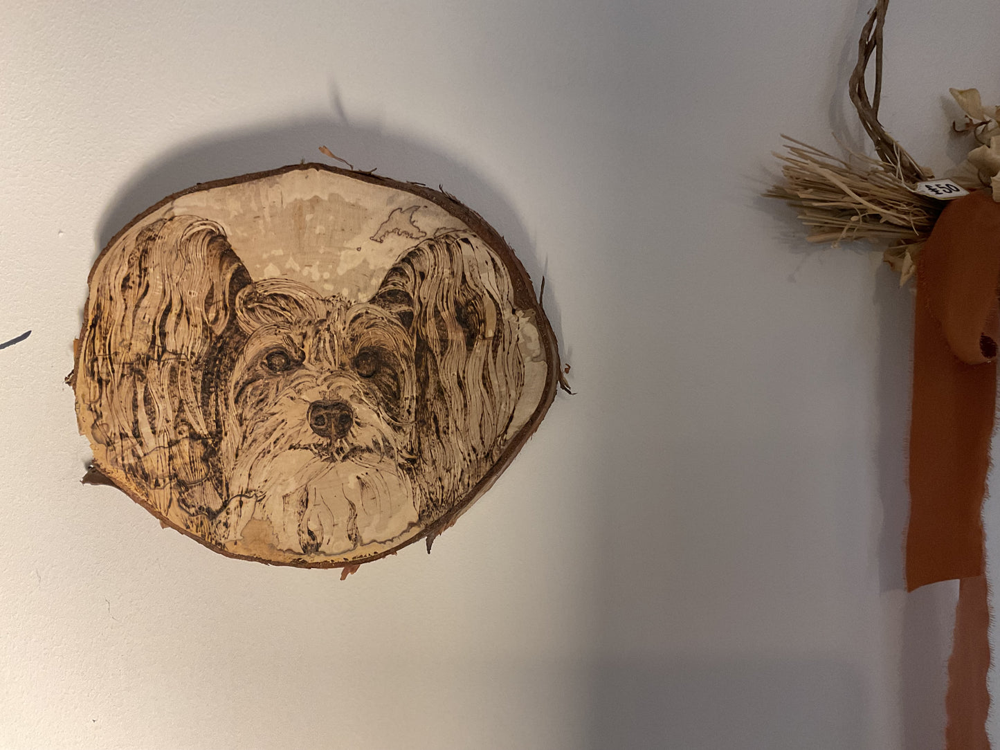 Pyrography pet portrait