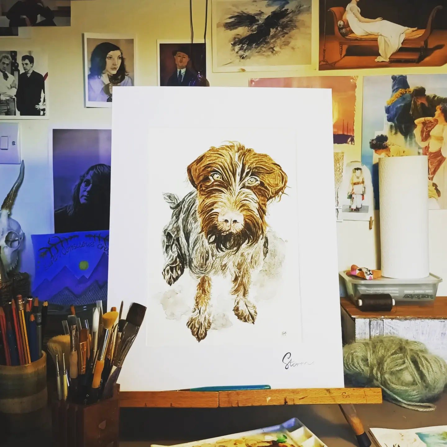 Watercolour pet portrait